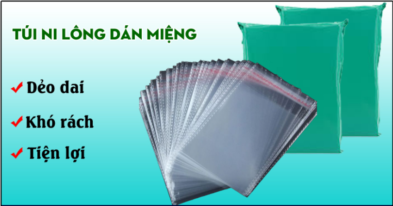 túi nilon dán miệng 